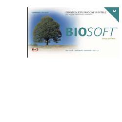 GUANTO IN NITRILE SENZA POLVERE CLORINATO AMBIDESTRO FORMA ANATOMICA DITA TESTURIZZATE CON POLSINO ELASTICO RINFORZANTOANTI-ARROTOLAMENTO AZZURRO L BIOSOFT PLUS 100 PEZZI
